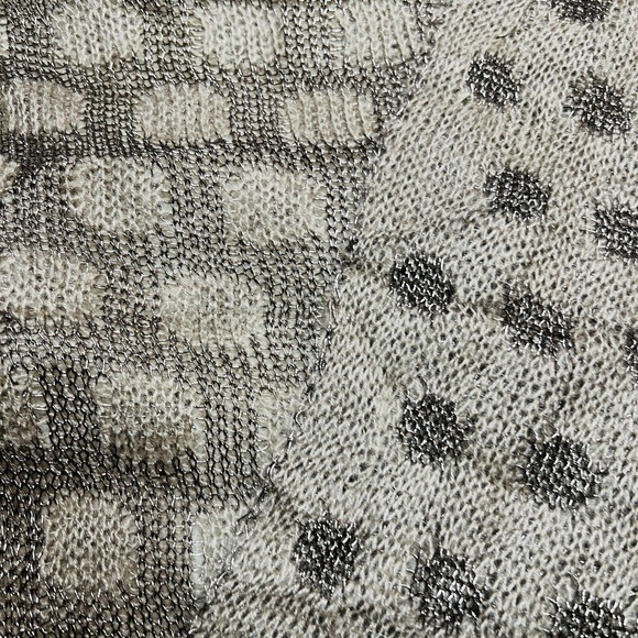 SAACHI NIALEY POLKA DOT SCARF GREY METALLIC TS6546 - Picture 5 of 7